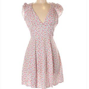 Floral Print cutout fit and flare dress